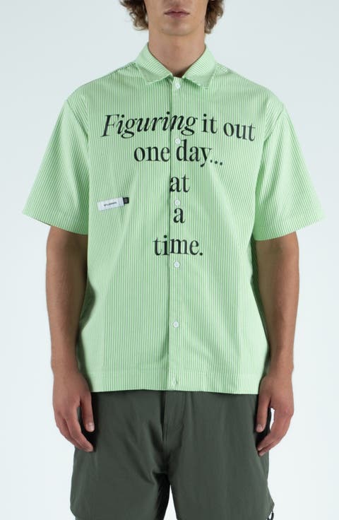 Reymon Stripe Short Sleeve Button-Up Shirt