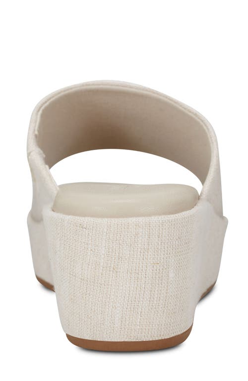 Rockport Aubriella Platform Slide Sandal In Light Natural