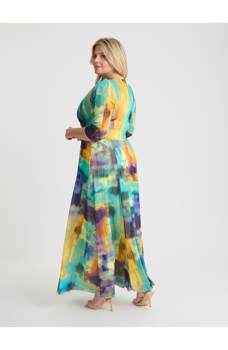 Scarlett & Jo Verity Abstract Print Maxi Gown, Alternate, color, Abstract Multi