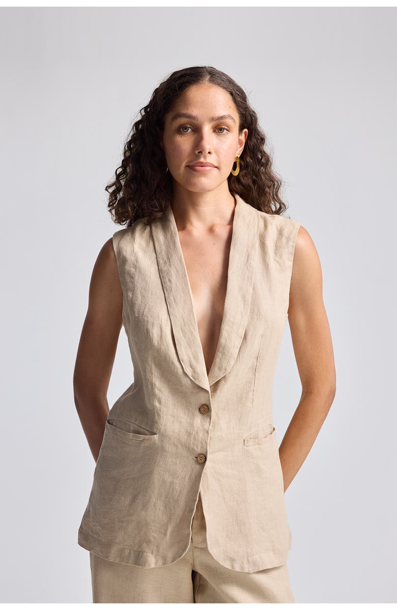 Reistor Sleeveless Hemp Jacket, Alternate, color, Neutral
