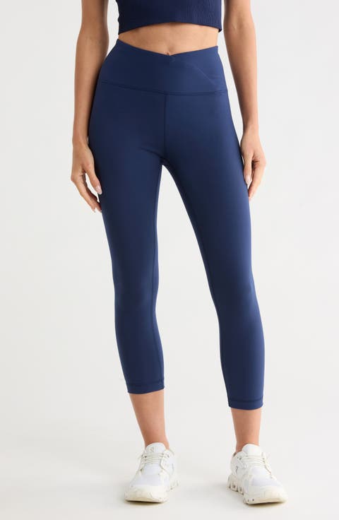 Lana Interlock Crossover High Rise Leggings