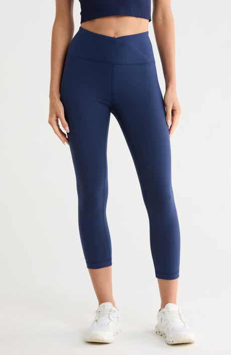 90 DEGREE BY REFLEX Lana Interlock Crossover High Rise Leggings