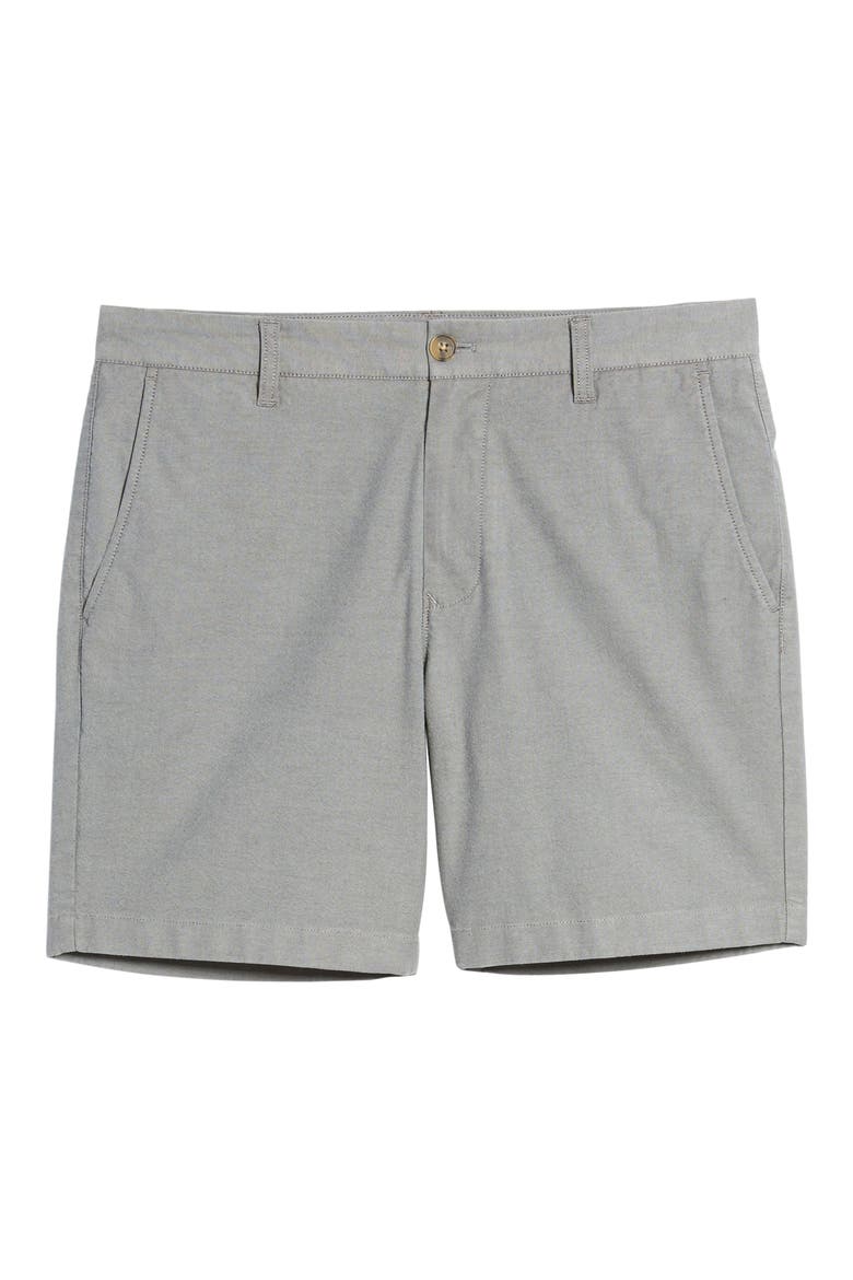 Flat Front Chino Shorts, Alternate, color, CHARCOAL