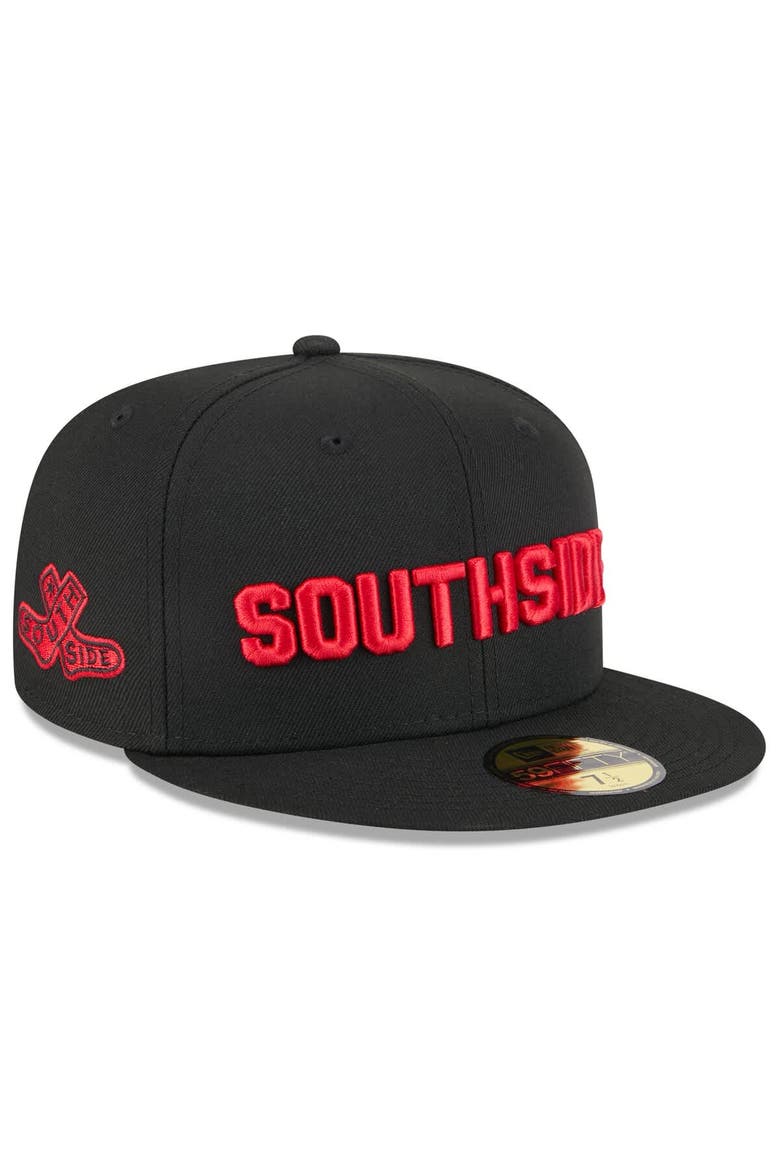 Men's New Era  Black Chicago White Sox 2025 City Connect Fan Pack 59FIFTY Fitted Hat, Main, color, Black