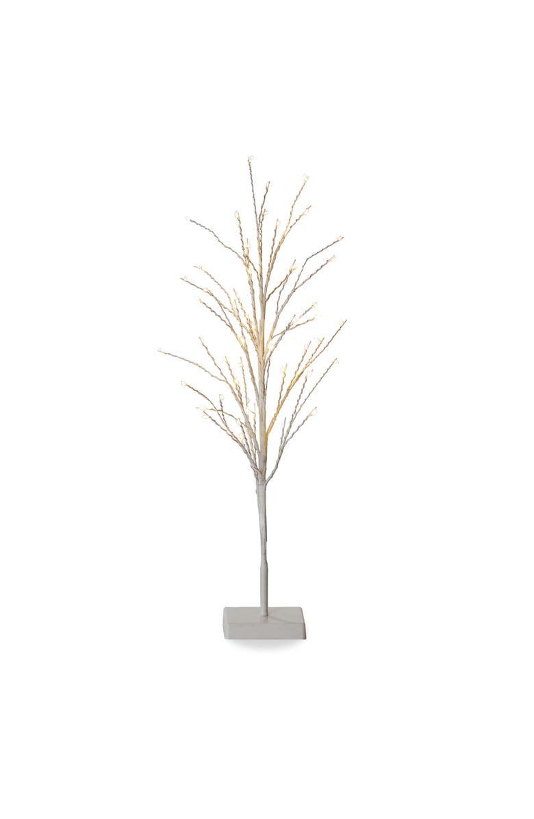 tag Glint LED Tall White Artificial Christmas Tree Indoor Decor, Main, color, White