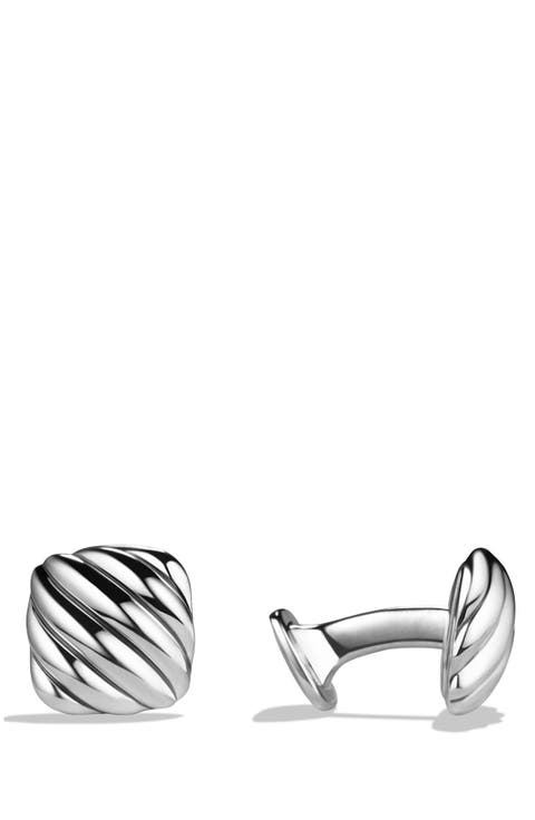 'Cable' Cushion Cuff Links