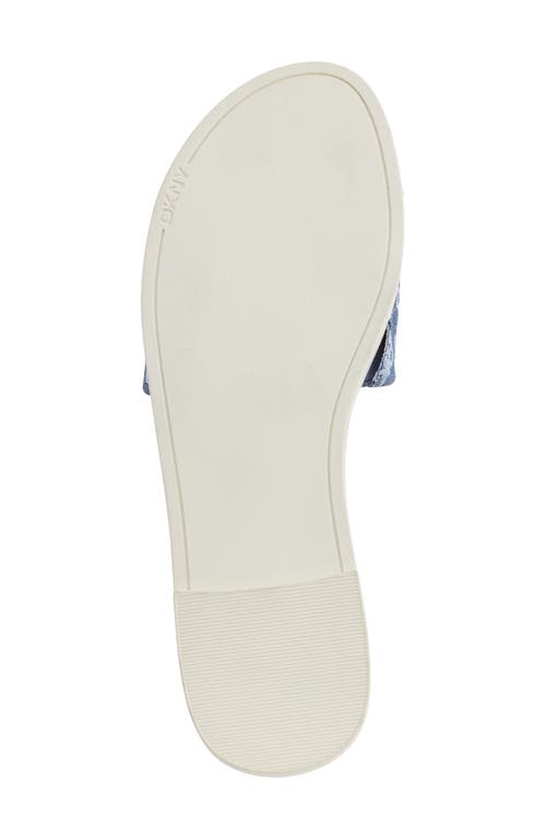 Shop Dkny Waconia Denim Jacquard Slide Sandal