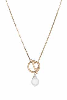 Freshwater Pearl 2-Piece Drop Earrings & Pendant Necklace Set