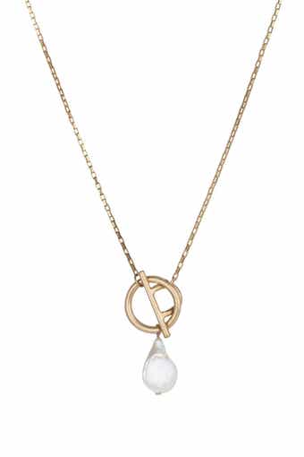 Freshwater Pearl 2-Piece Drop Earrings & Pendant Necklace Set