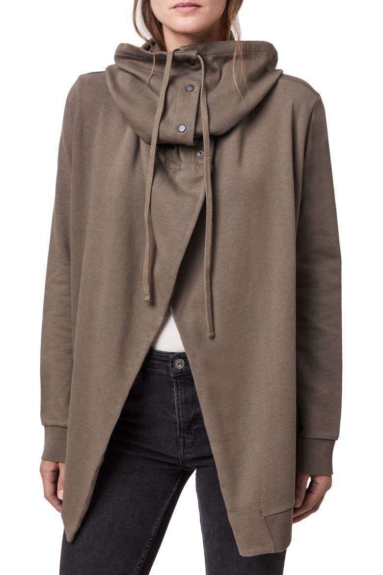 Brooke Knit Jacket, Alternate, color, KHAKI GREEN