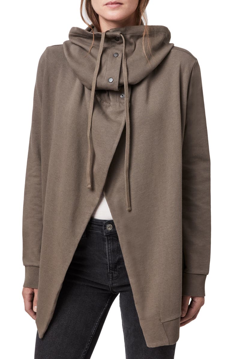 AllSaints Brooke Knit Jacket, Alternate, color, 