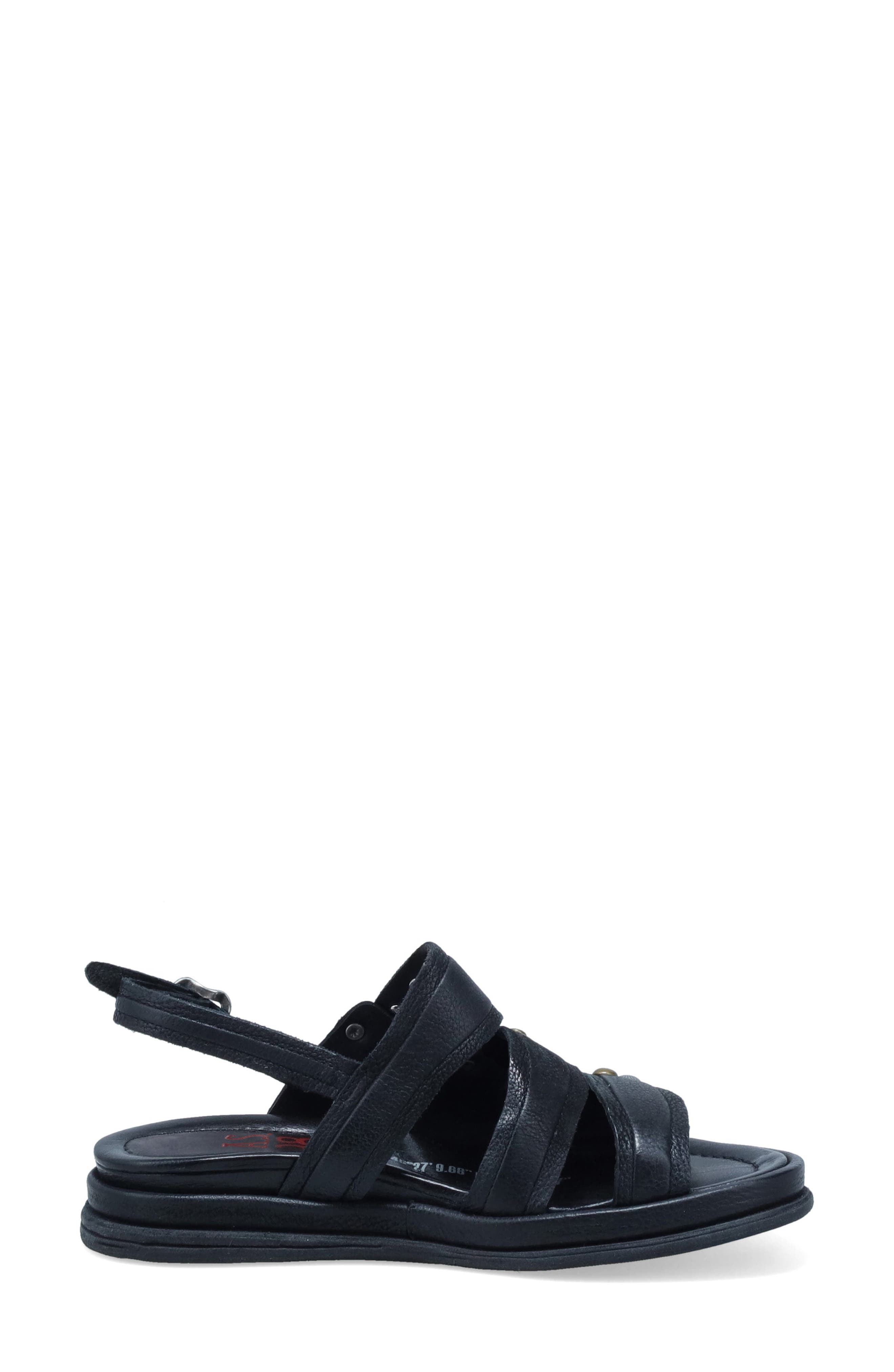 A.S.98 Scotty Slingback Sandal, Alternate, color, Black