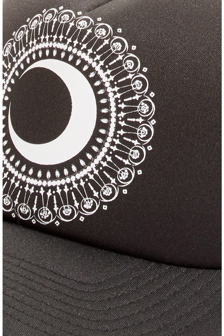 Sunlight Graphic Trucker Hat, Alternate, color, BLACK