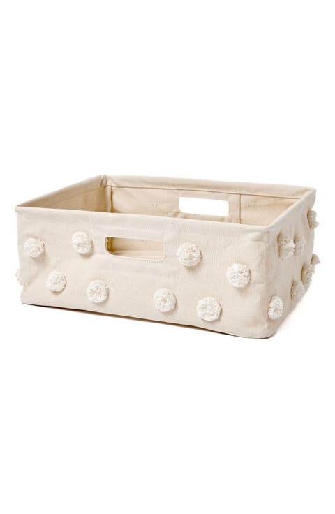 Hide Away Small Canvas Basket