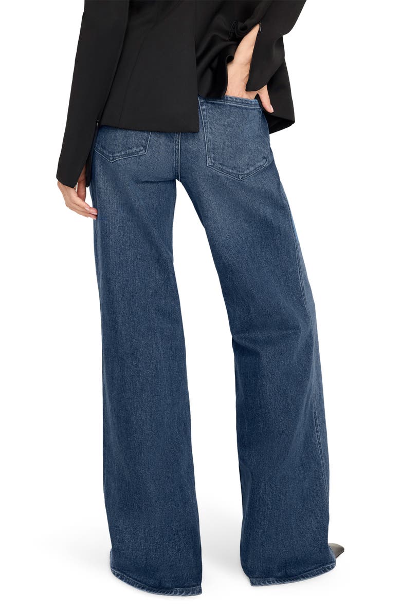 Good American Good Skate Straight Leg Jeans, Alternate, color, Indigo394