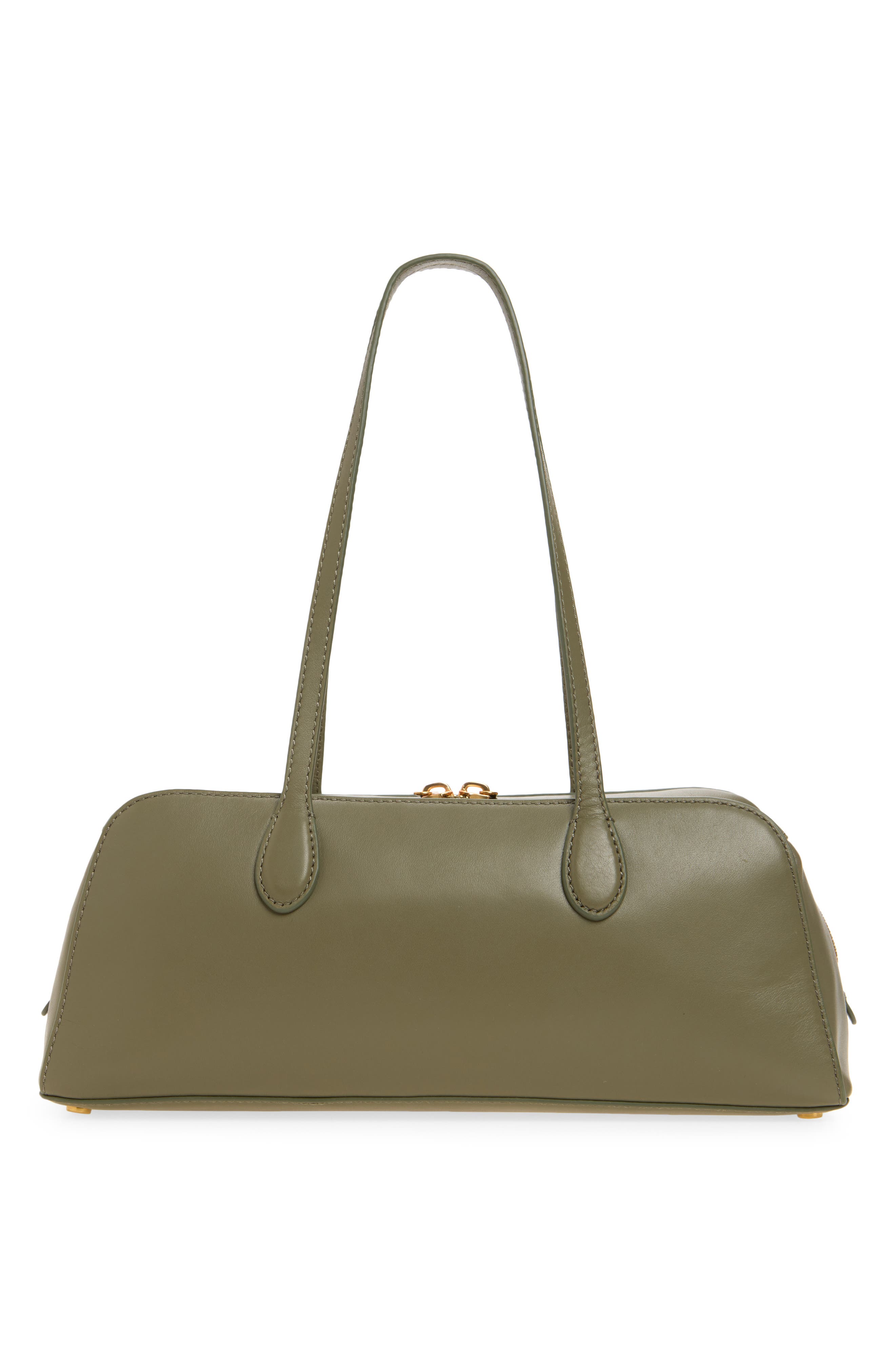 Athene Nappa Leather East/West Shoulder Bag, Alternate, color, PINEGROVE