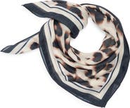 BCBGeneration Leopard Print Square Scarf