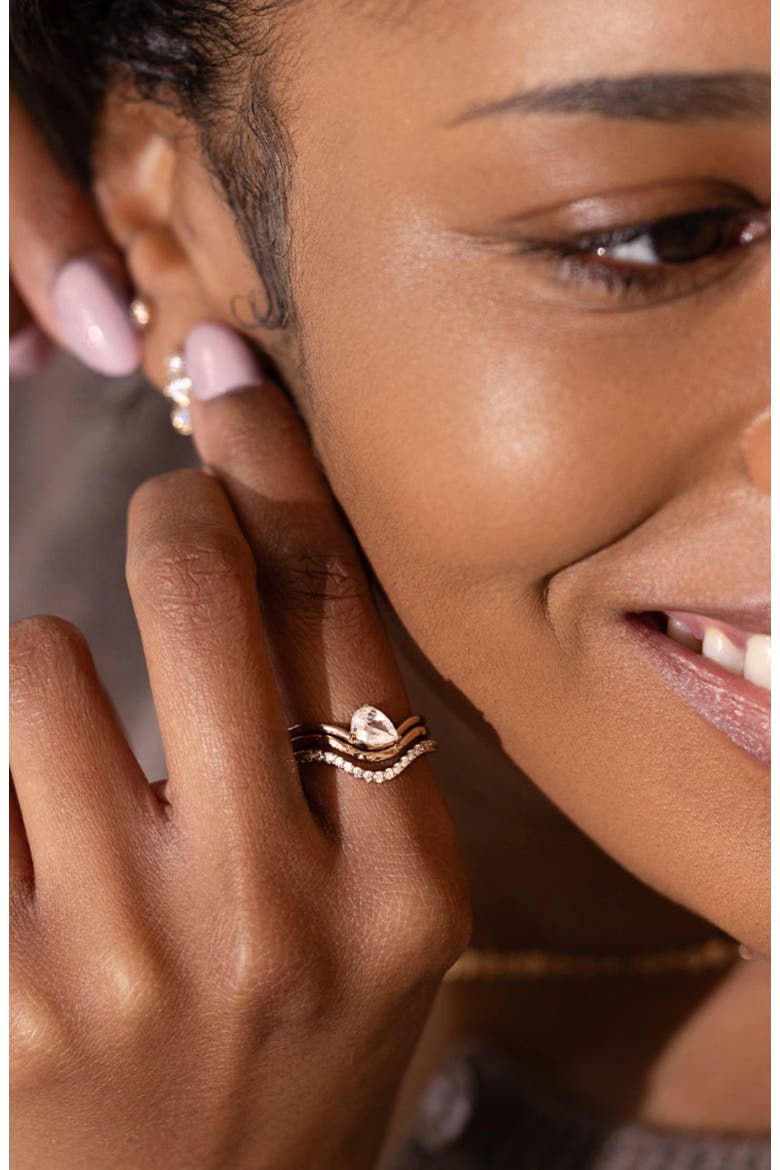 Tova Pear Ring Set, Alternate, color, Gold Vermeil