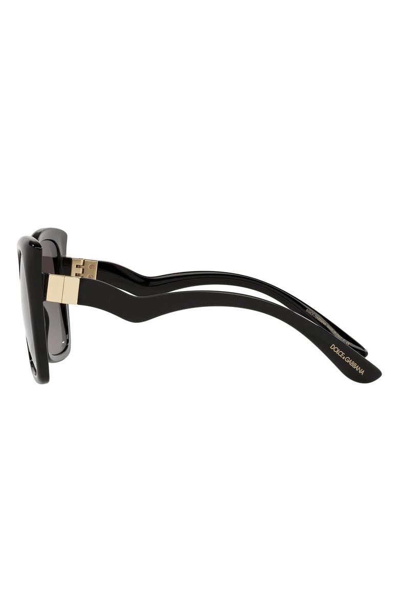 Dolce&Gabbana 56mm Oversize Butterfly Sunglasses, Alternate, color, 