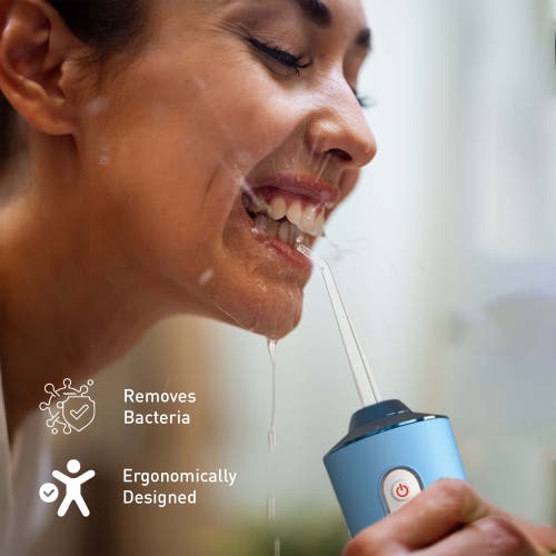 Pursonic Water Flosser & Portable Sonic Toothbrush Oral Care Bundle In Blue