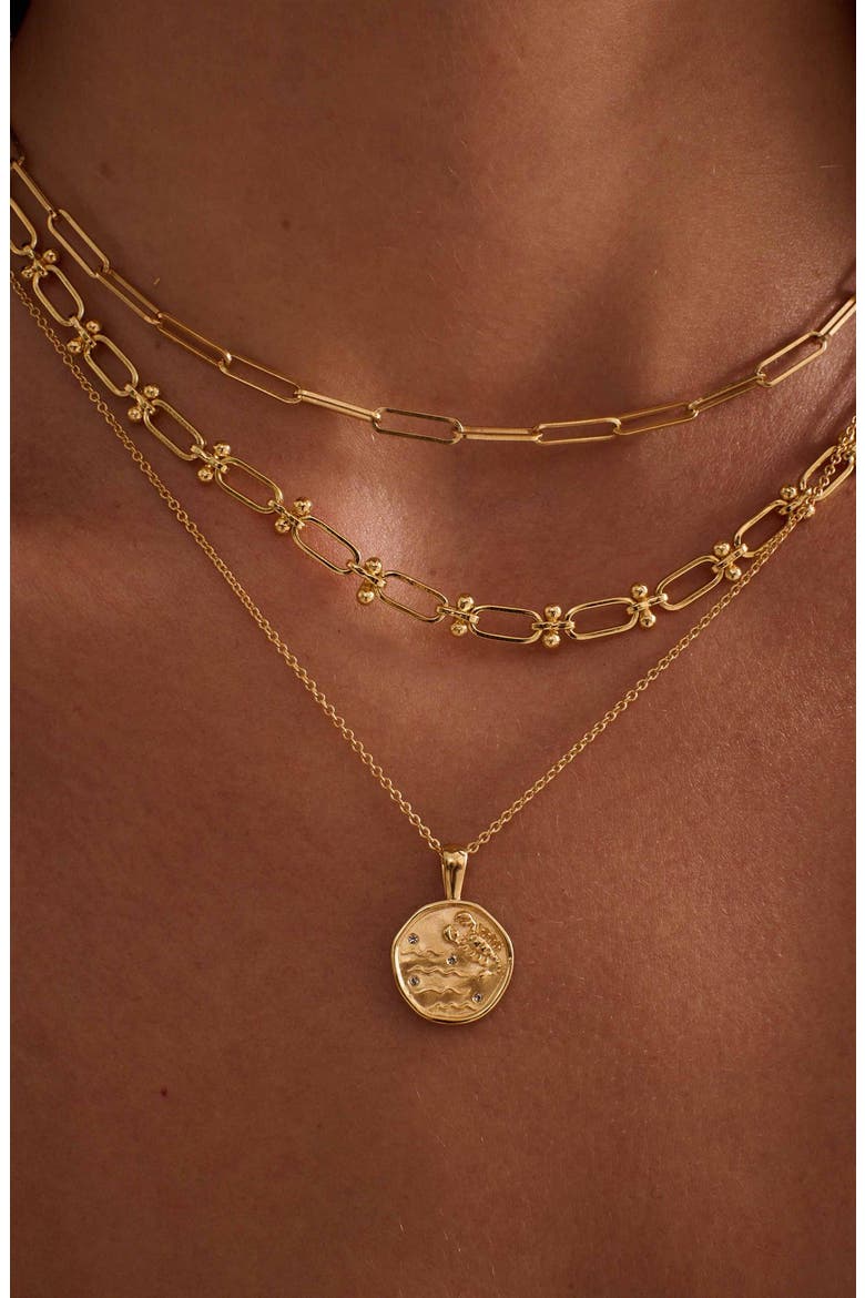 Scorpio Necklace, Alternate, color, Yellow Gold
