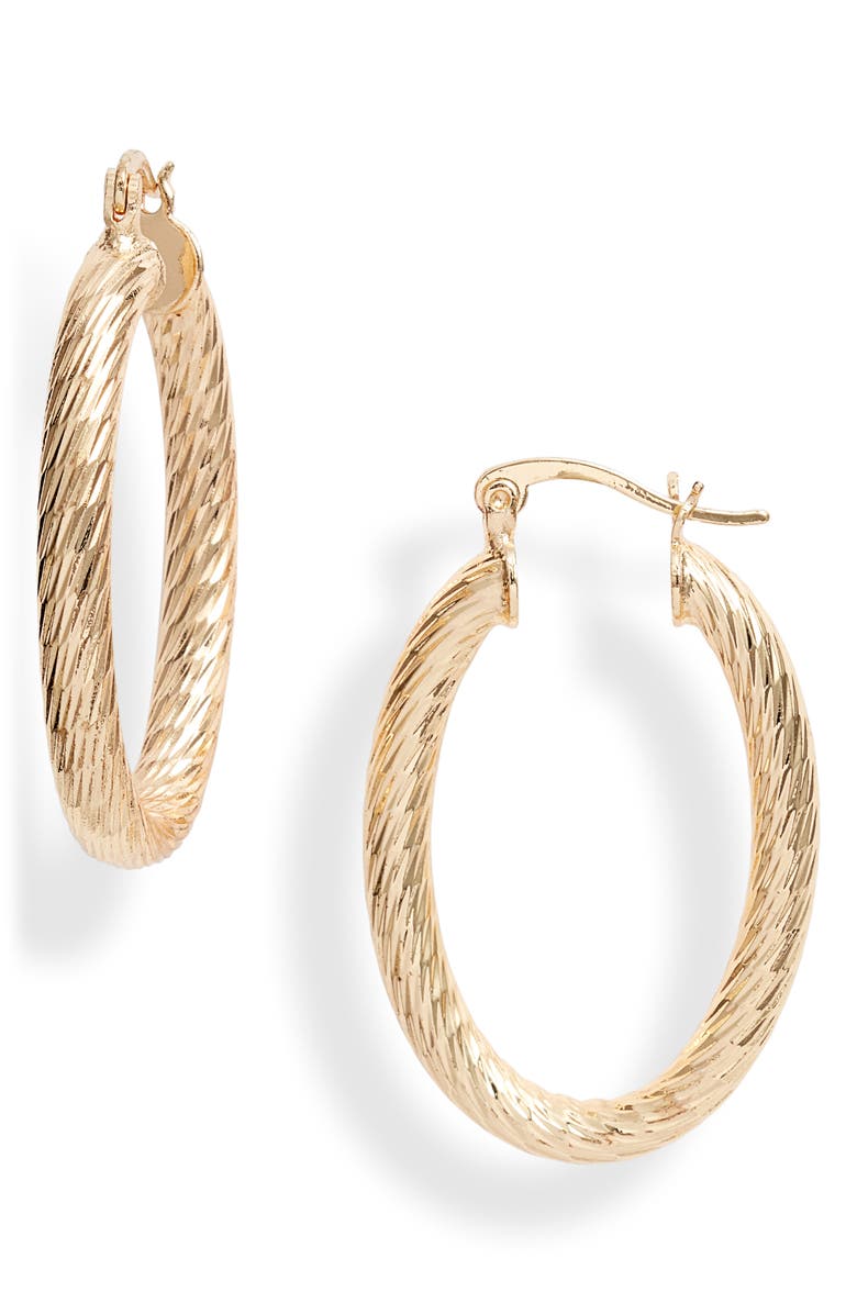 Bracha Valentina Hoop Earrings, Main, color, 