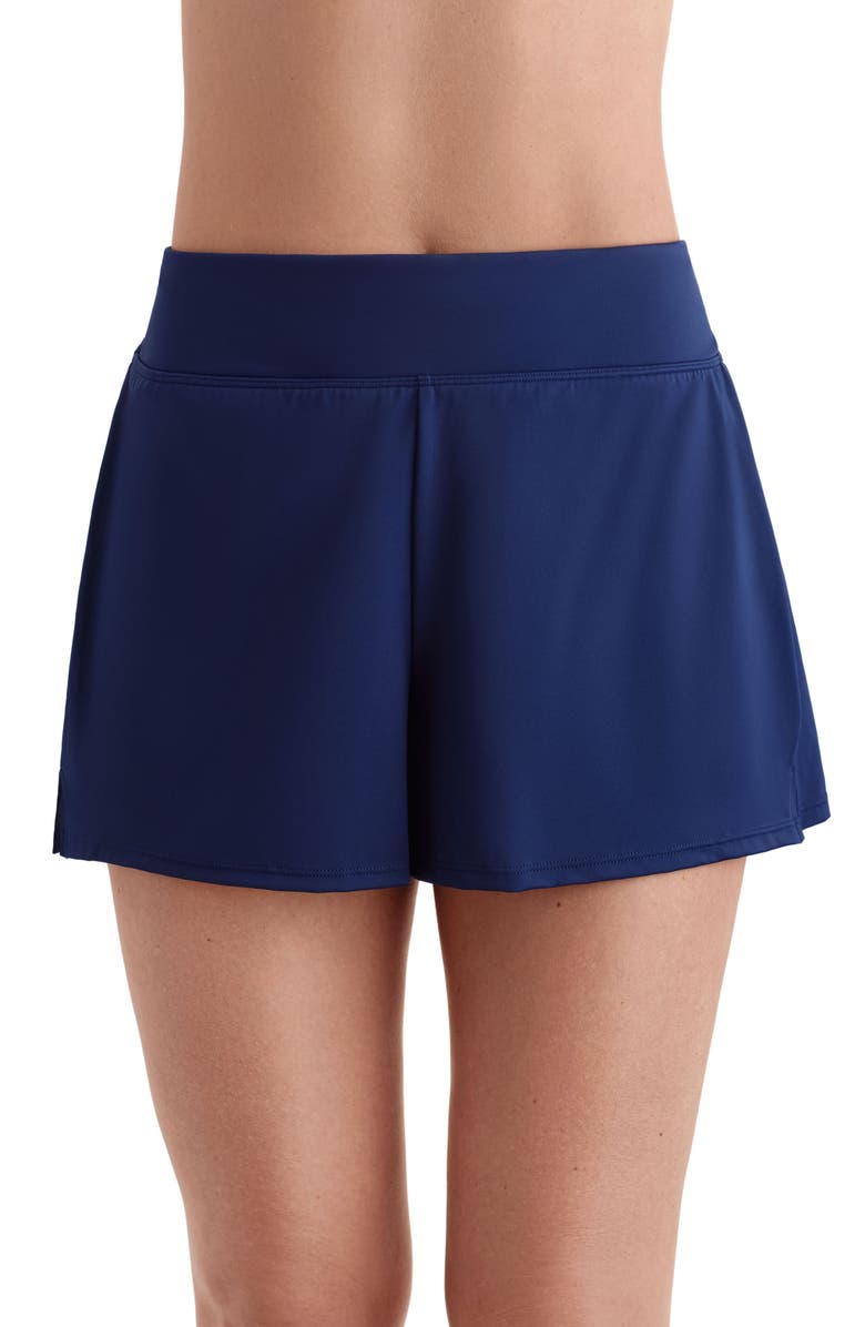 ShapeSolver Solid Swim Short, Main, color, Navy Blue