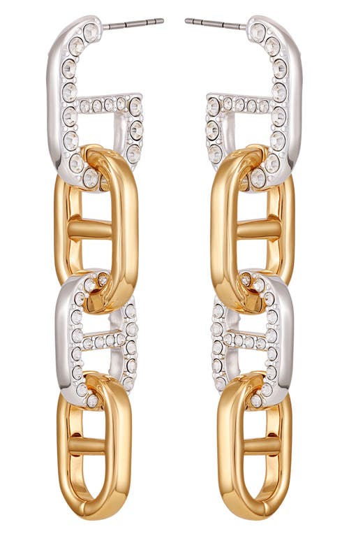 Guess Two-tone Mariner Drop Earrings In Multi