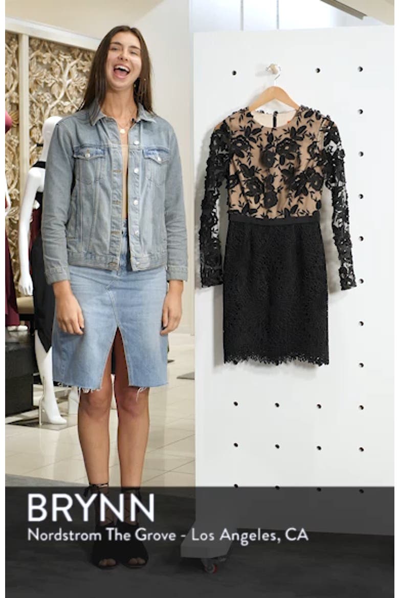 Calypso Long Sleeve Lace Cocktail Dress video