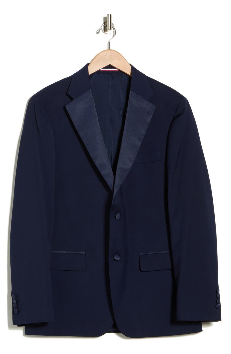 Tommy Hilfiger Notched Lapel Tuxedo Jacket, Alternate, color, Navy Twill
