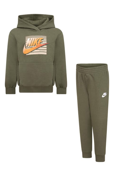 Kids' Gradient Futura Logo Pullover Hoodie & Joggers Set (Little Kid)