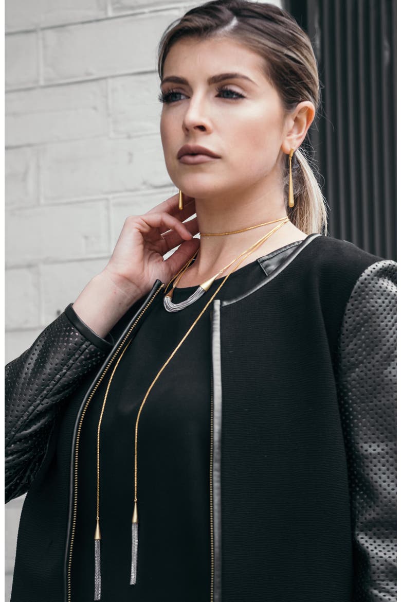 Reign Dulcet Drop Earrings, Alternate, color, GOLD