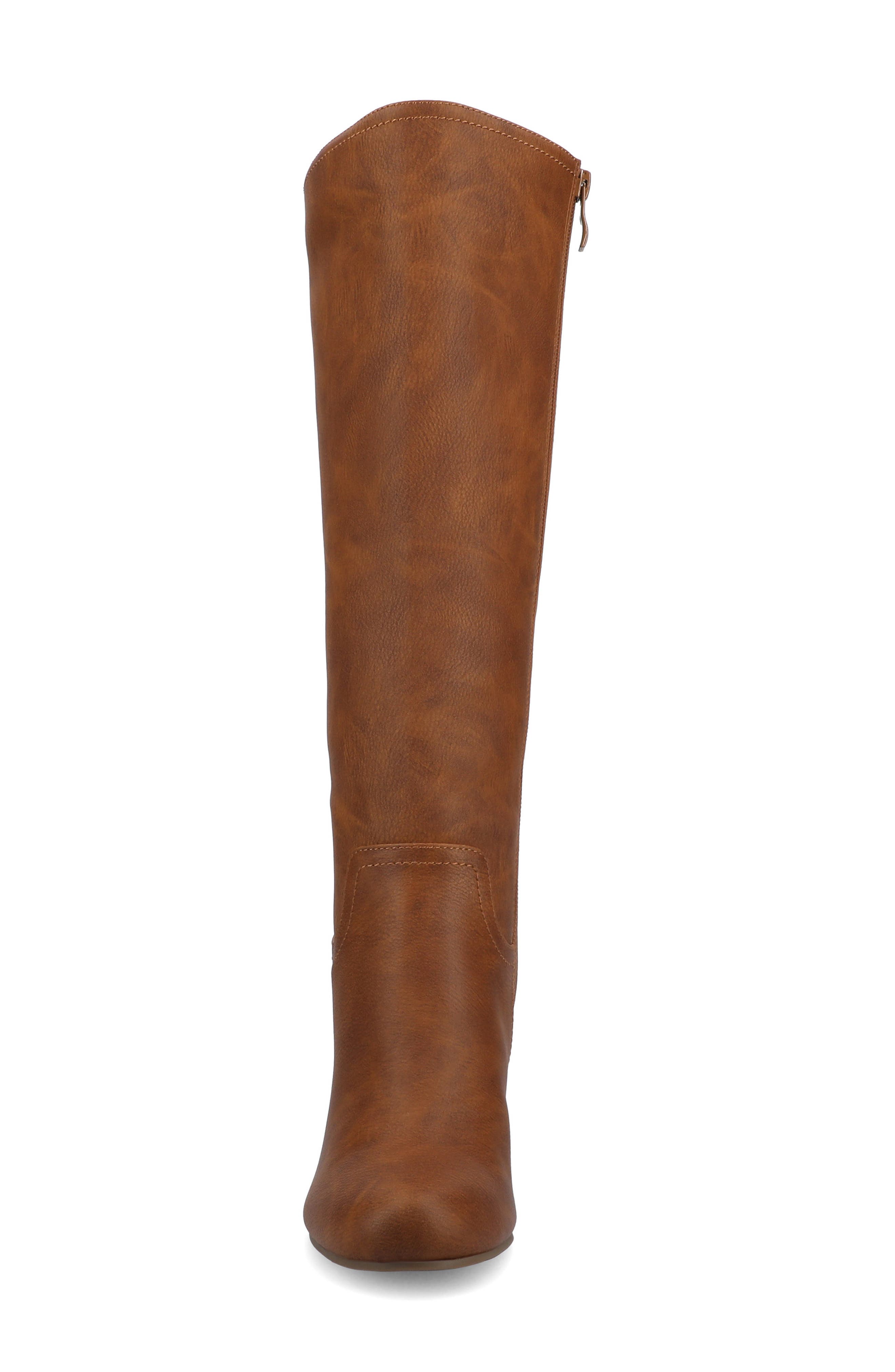 JOURNEE Langly Wedge Heel Tall Boot, Alternate, color, BROWN