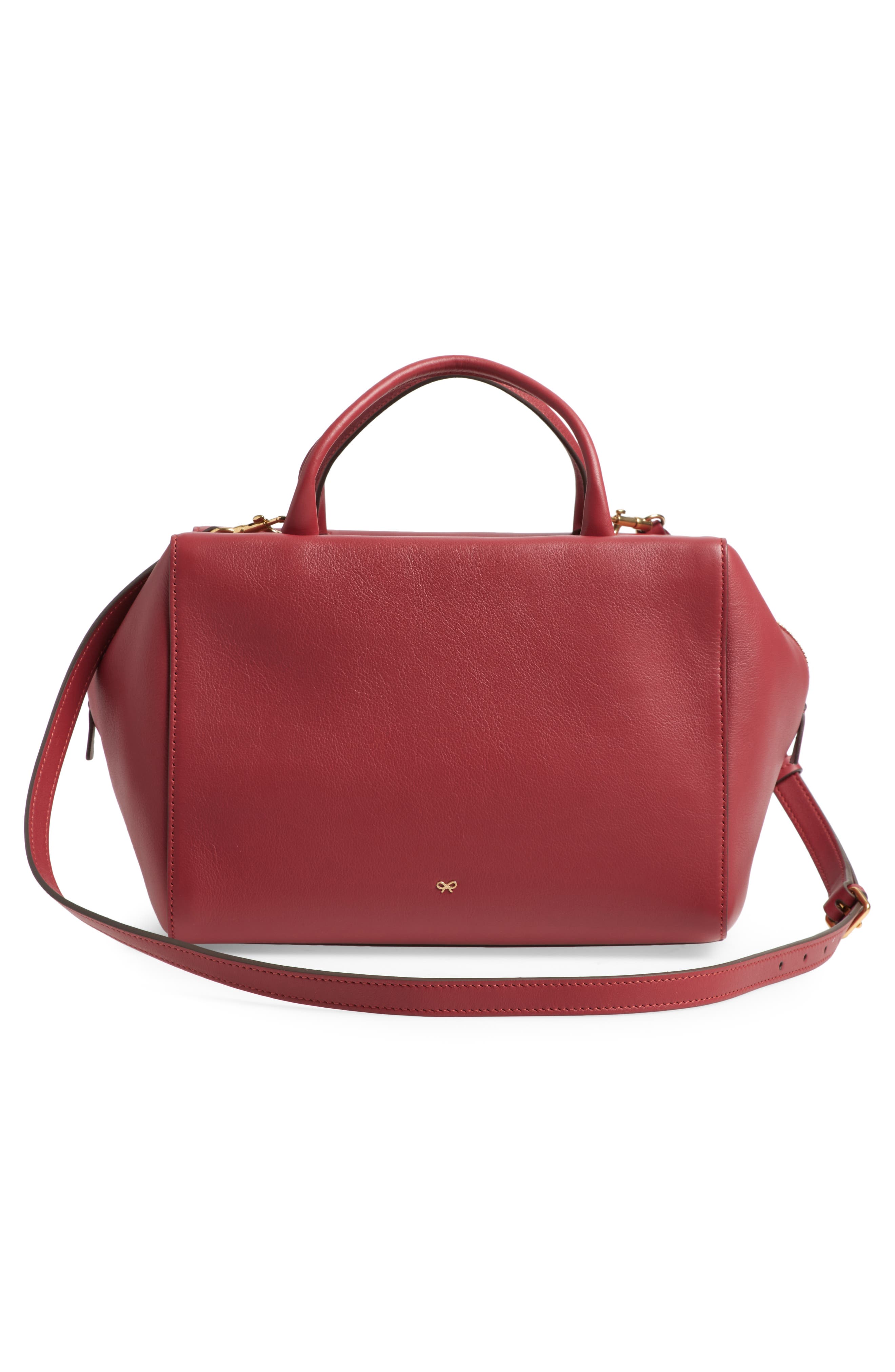 Anya Hindmarch Seaton Leather Handbag, Alternate, color, 
