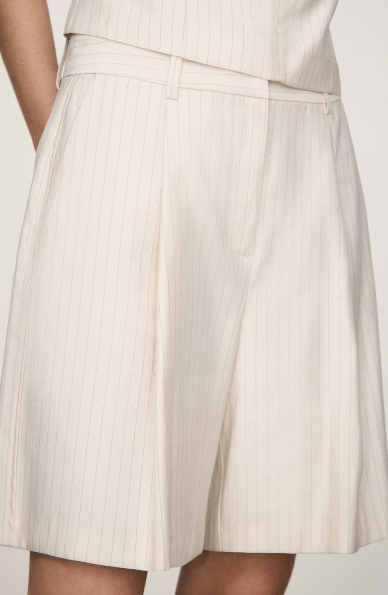 MANGO Stripe Bermuda Shorts, Alternate, color, 