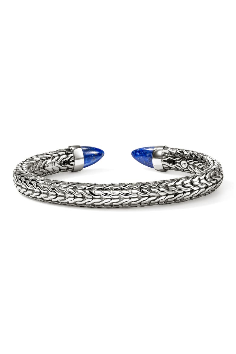 Spear 50 Cuff Bracelet, Alternate, color, SILVER