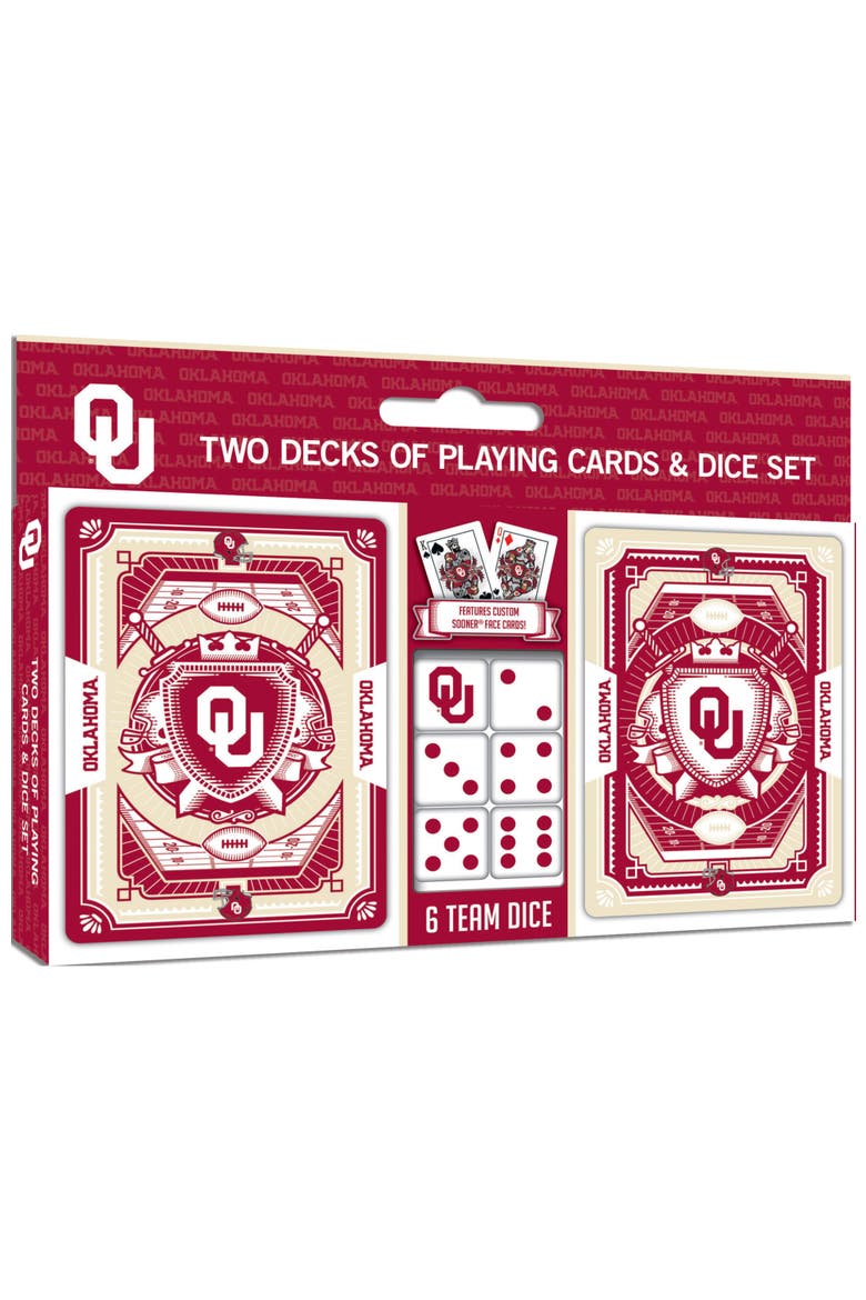 Oklahoma Sooners Playing Cards & Dice, Main, color, Multicolor