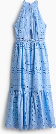 H&M Eyelet-embroidered poplin dress | Nordstrom