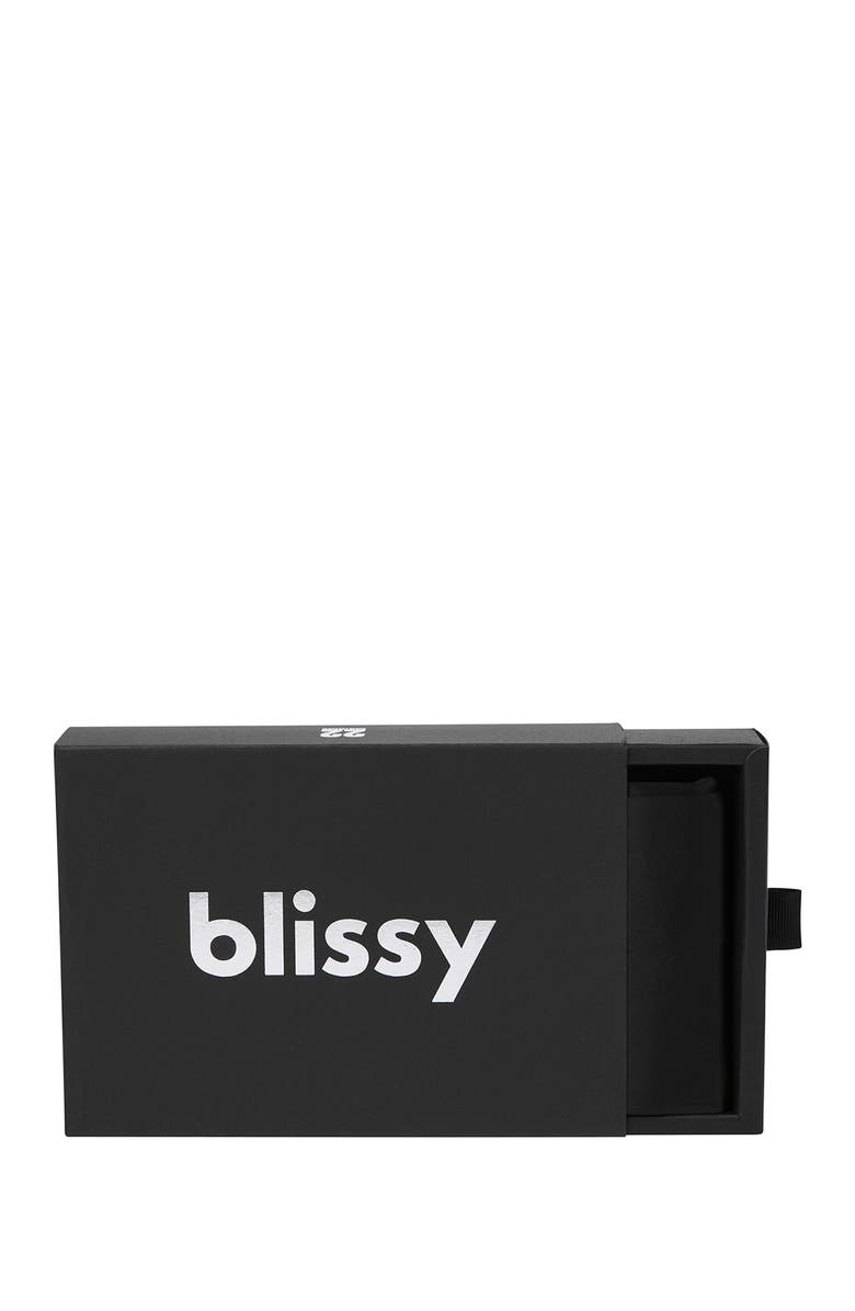 BLISSY Mulberry Silk Pillowcase, Alternate, color, Black