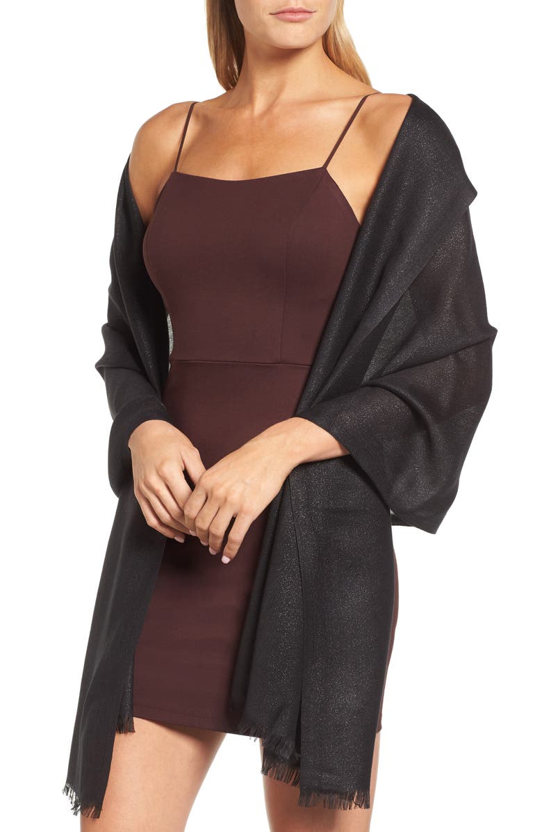 Glint Metallic Lightweight Wrap, Main, color,