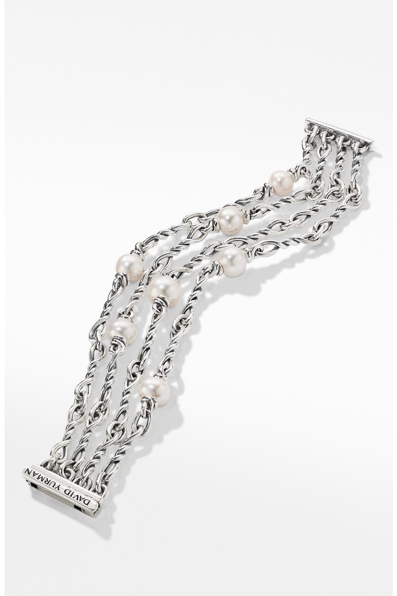 Continuance® Pearl Chain Bracelet, Alternate, color, SILVER/ PEARL