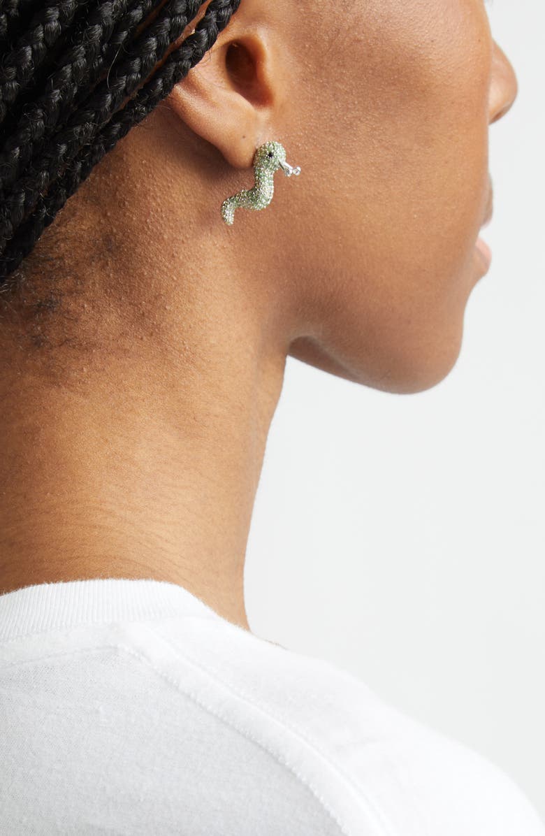 Collina Strada Slug Stud Earrings, Alternate, color, Green Apple