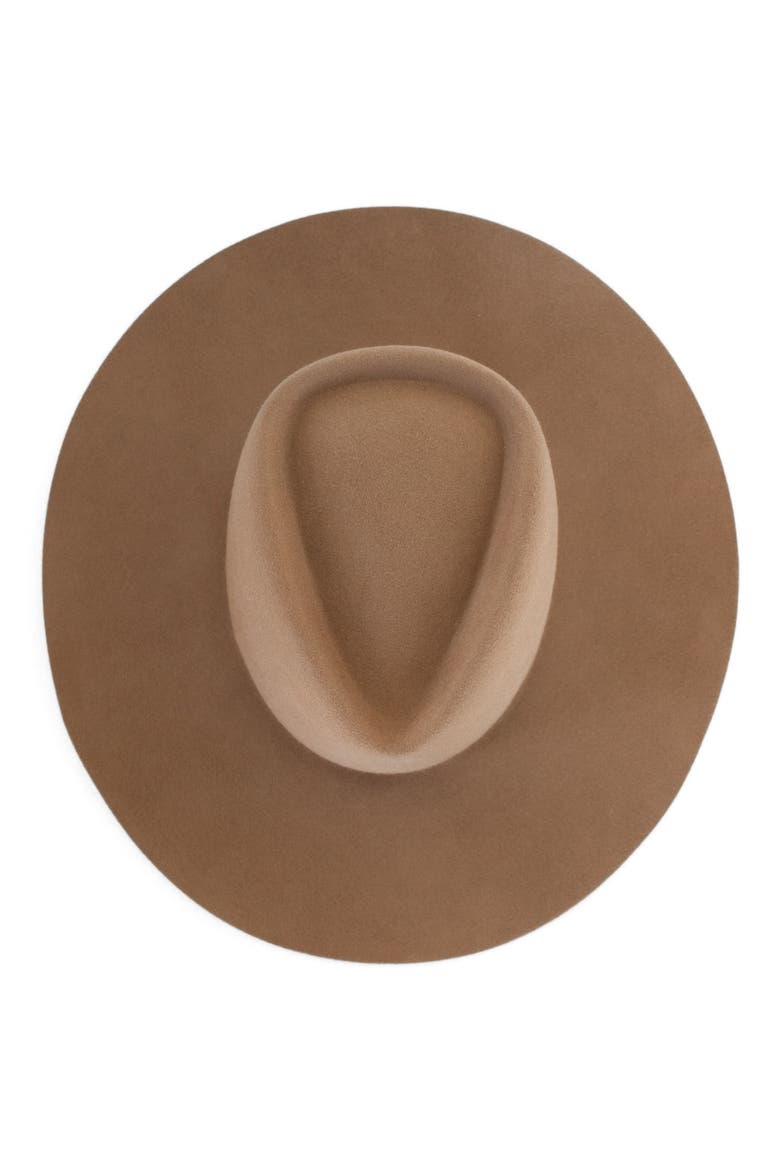 Dakota Wide Brim Felt Hat, Alternate, color, BROWN