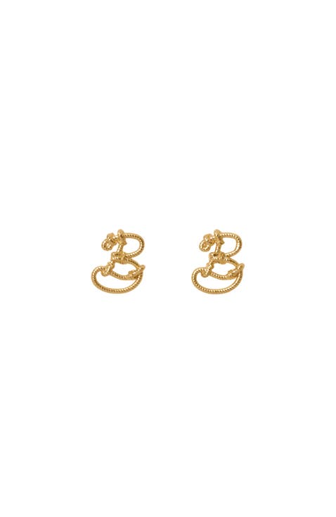 Small Nautical Knot Stud Earrings