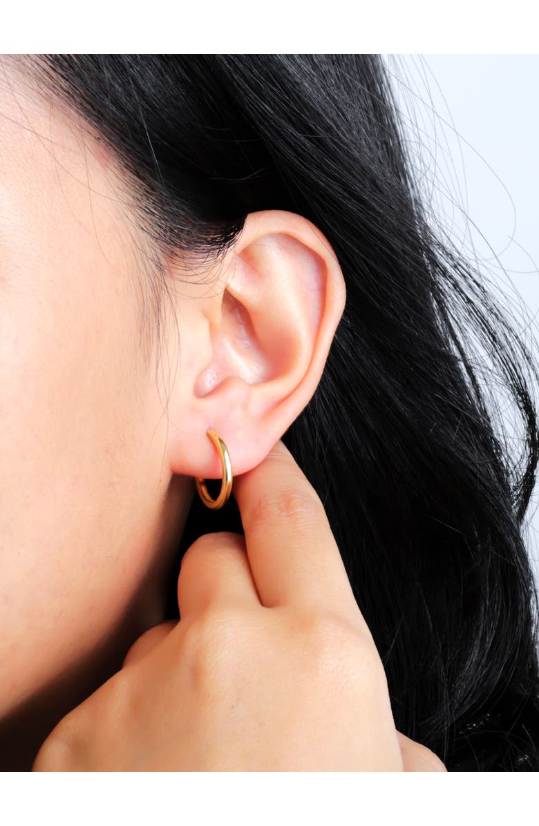 DEVATA 16mm Hoop Earrings in 14K Gold, Alternate, color, Yellow Gold