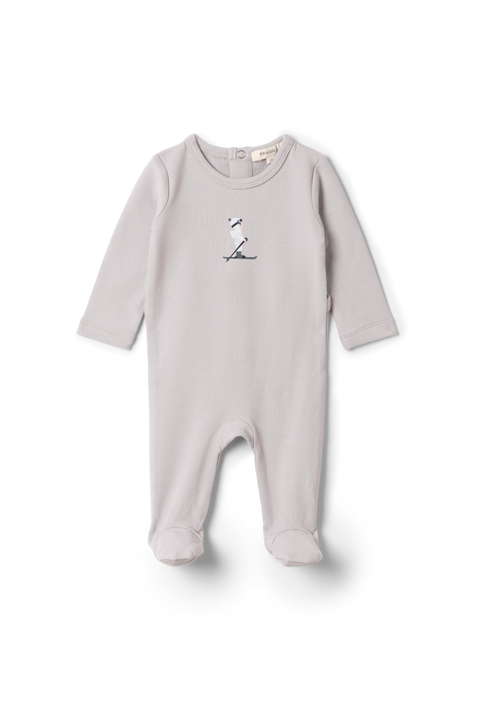 Ski Print French Fleece Romper