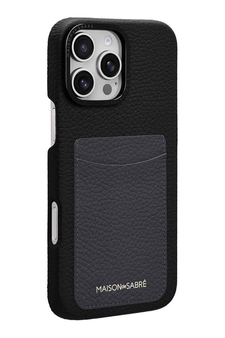 Card Phone Case iPhone 16 Pro, Alternate, color, Graphite Caviar