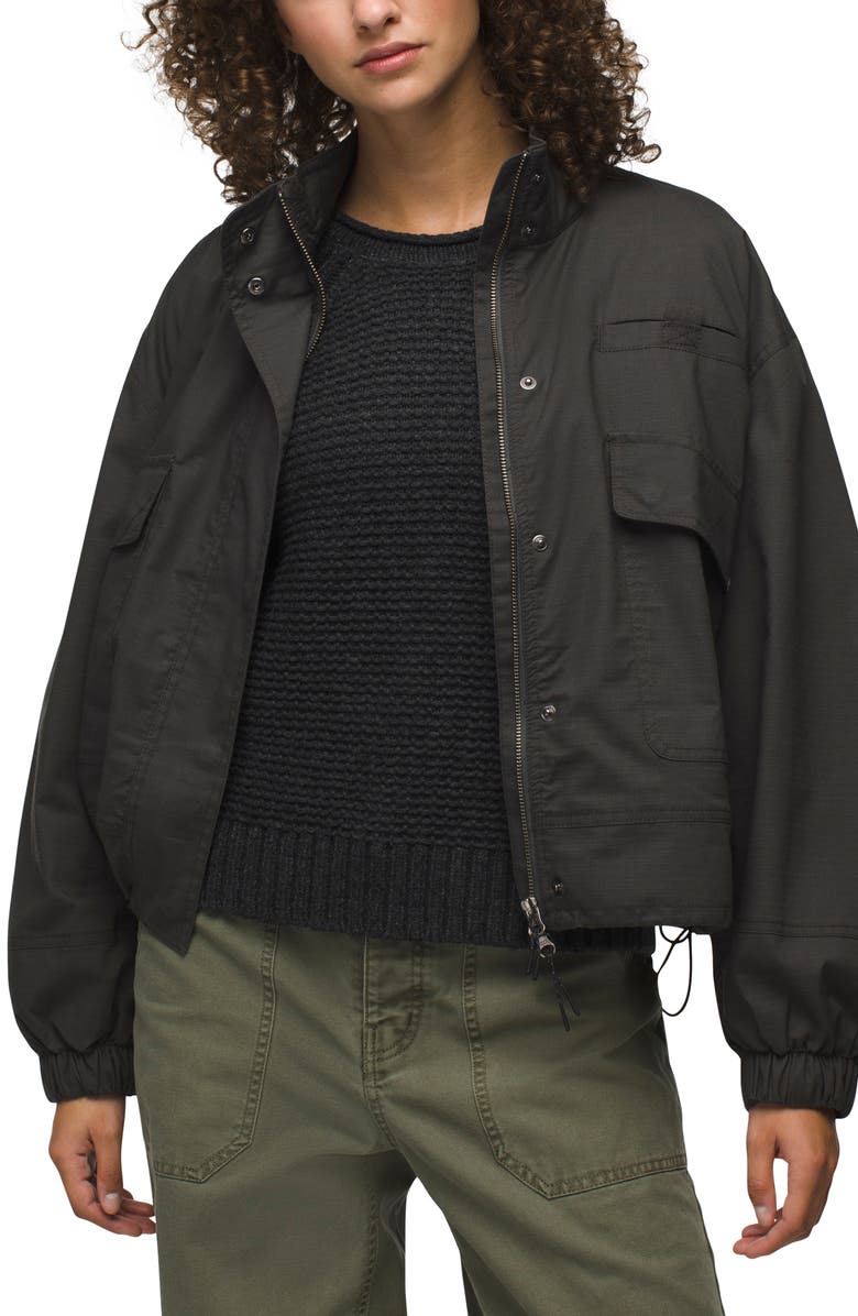 prAna Palisades Organic Cotton Blend Ripstop Jacket, Main, color, 