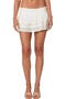 Fleur Low Rise Tiered Eyelet Miniskort