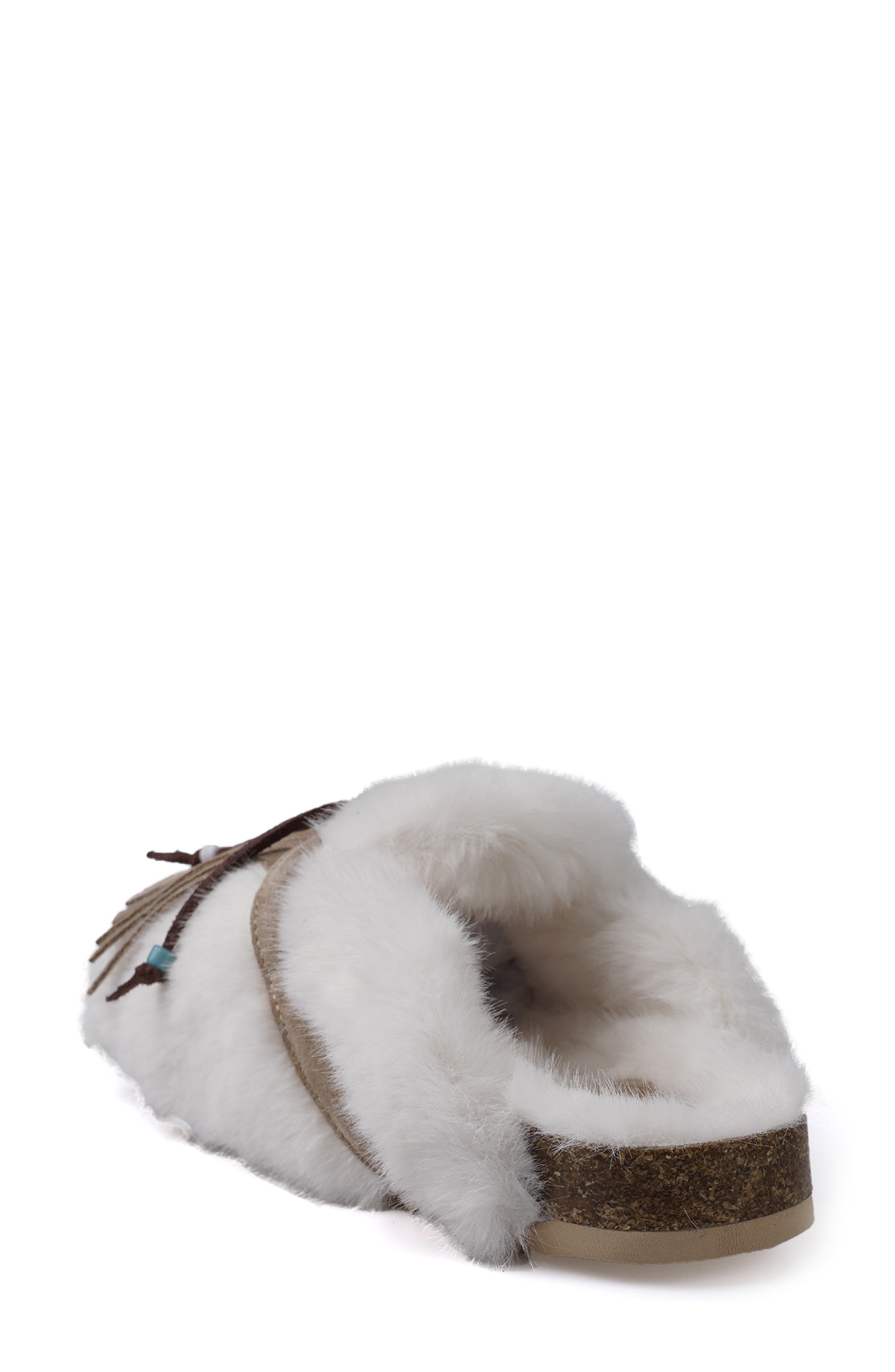 Artisan Crafted By Zigi Preslyn Faux Fur Slipper, Alternate, color, White/ Faux